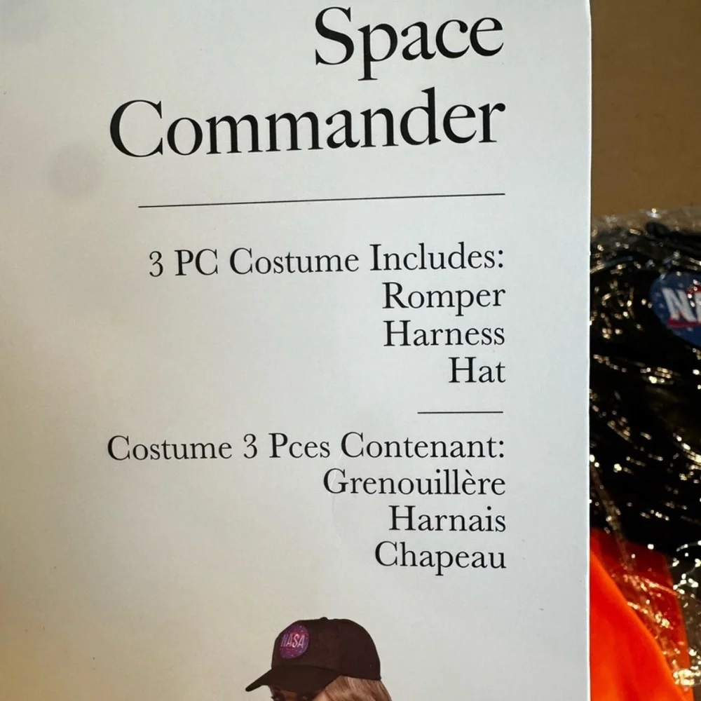 Leg Avenue Space Commander Orange Romper Costume - Picture 3 of 4